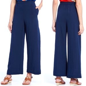 🔴 Mark. | Wide Leg Navy Pants